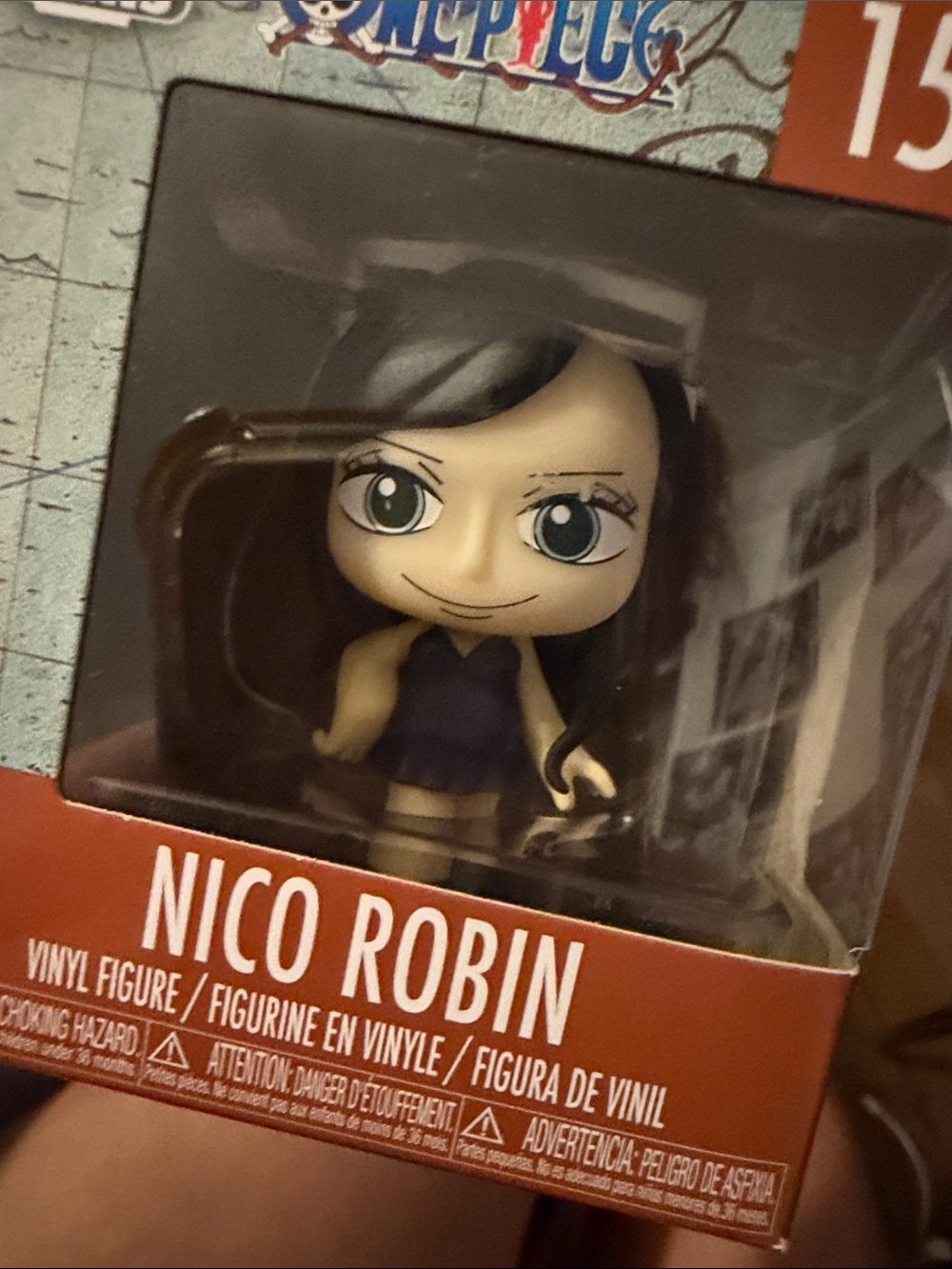 Funko Nico Robin Vinyl Figure - Black Hair, Green Eyes, Dark Blue Outfit